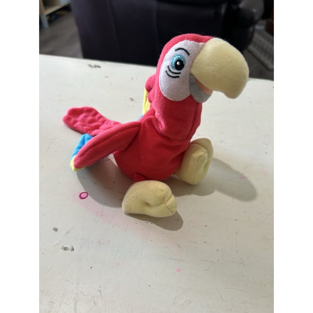 Disney Star Bean Waddleswoth Parrot Plush Bird 6" Stuffed Animal Beanbag